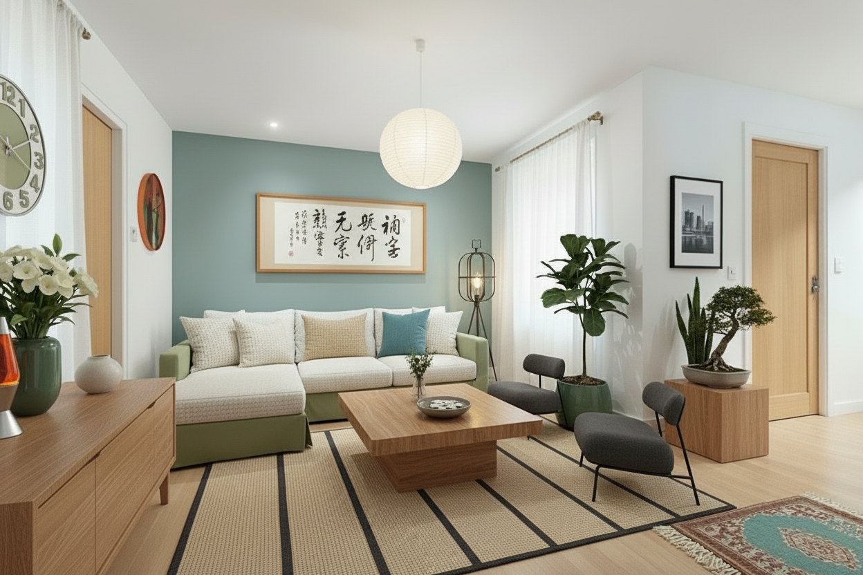 Zen Bedroom design example 1 — AI generated interior