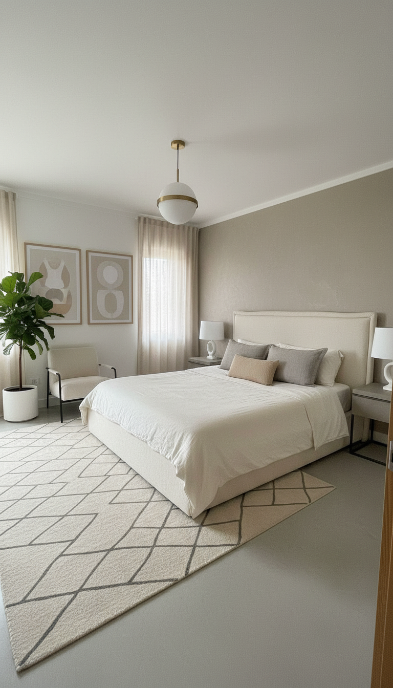 Minimalist Bedroom design example 2 — AI generated interior