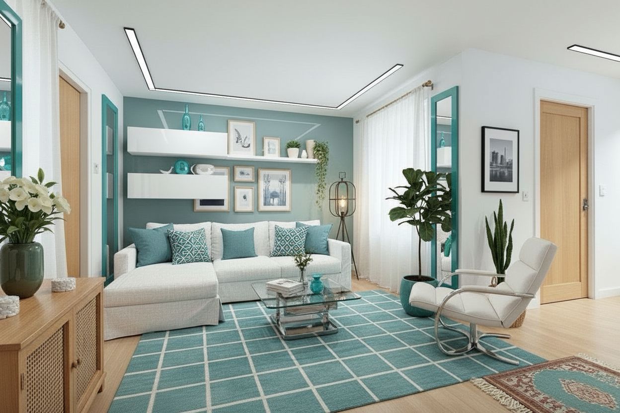 Futuristic Bedroom design example 1 — AI generated interior