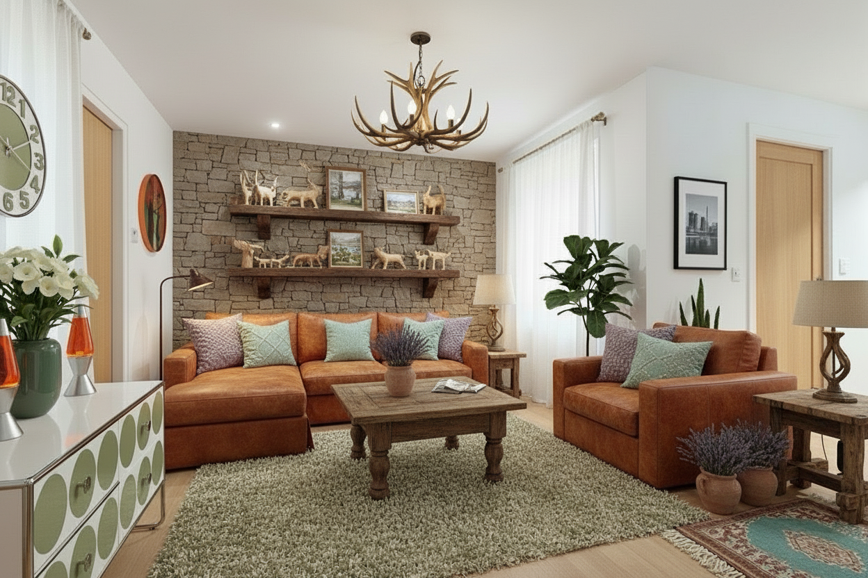 Rustic Bedroom design example 1 — AI generated interior