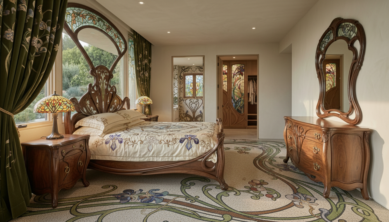 Art Nouveau Bedroom design
