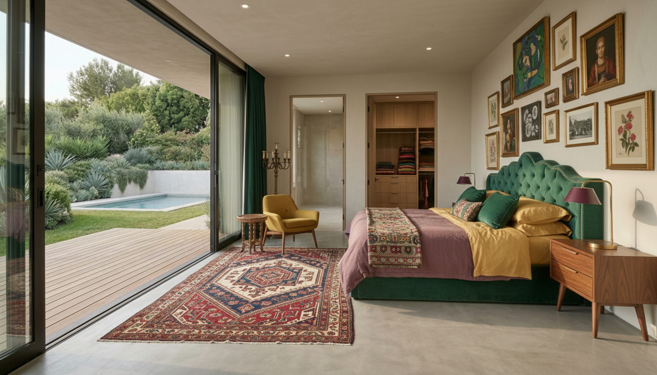 Eclectic Bedroom design