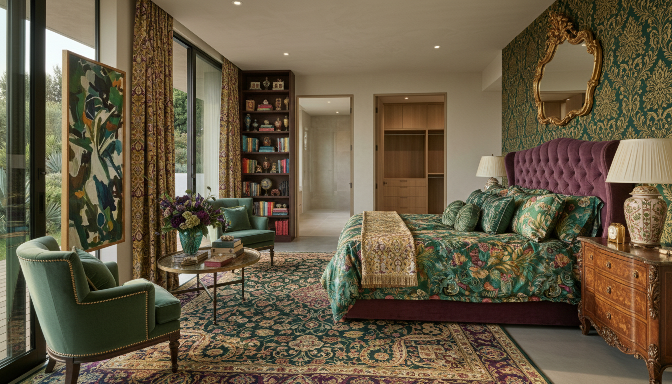 Maximalist Bedroom design