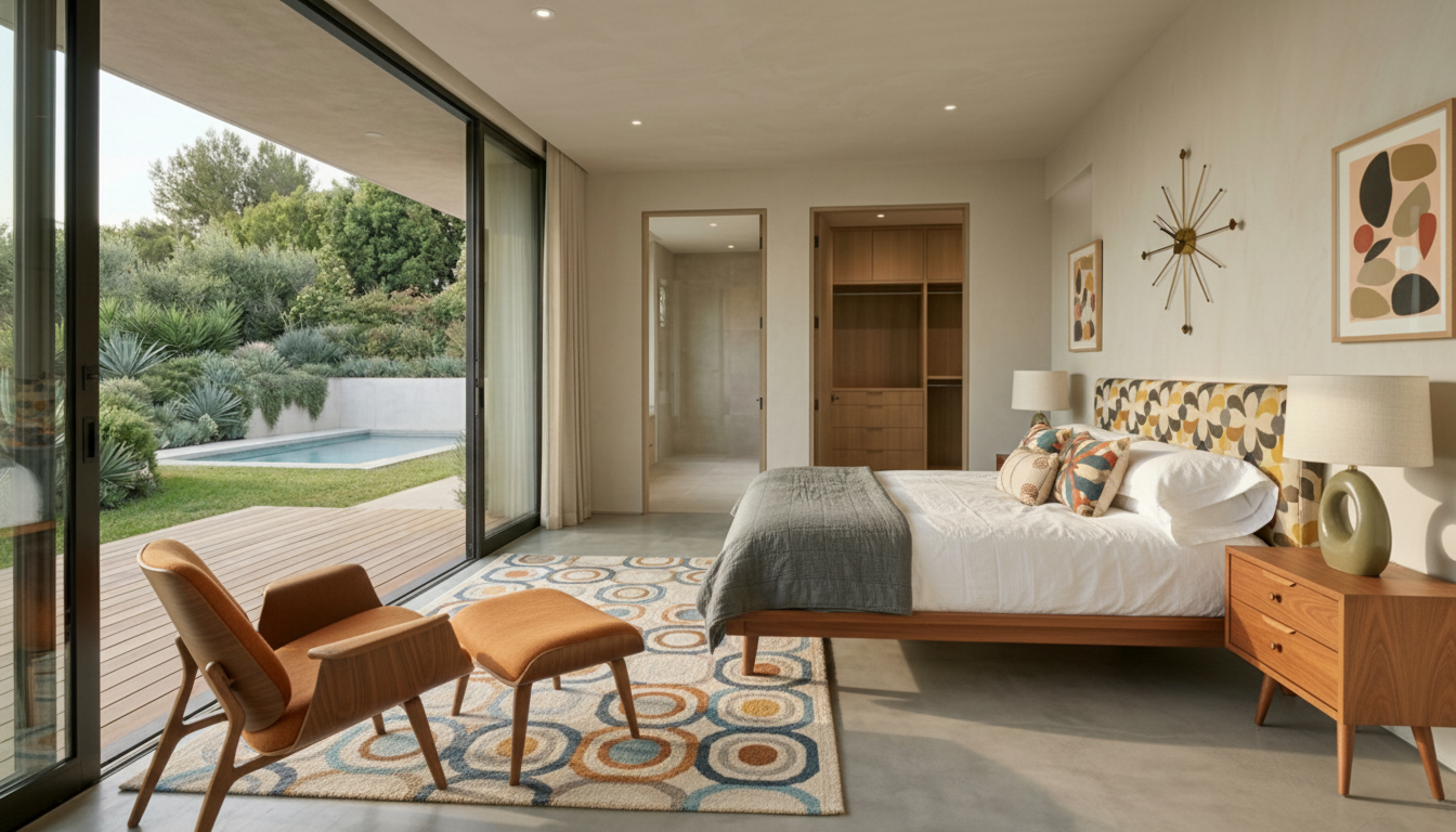 Mid-Century Modern Bedroom design