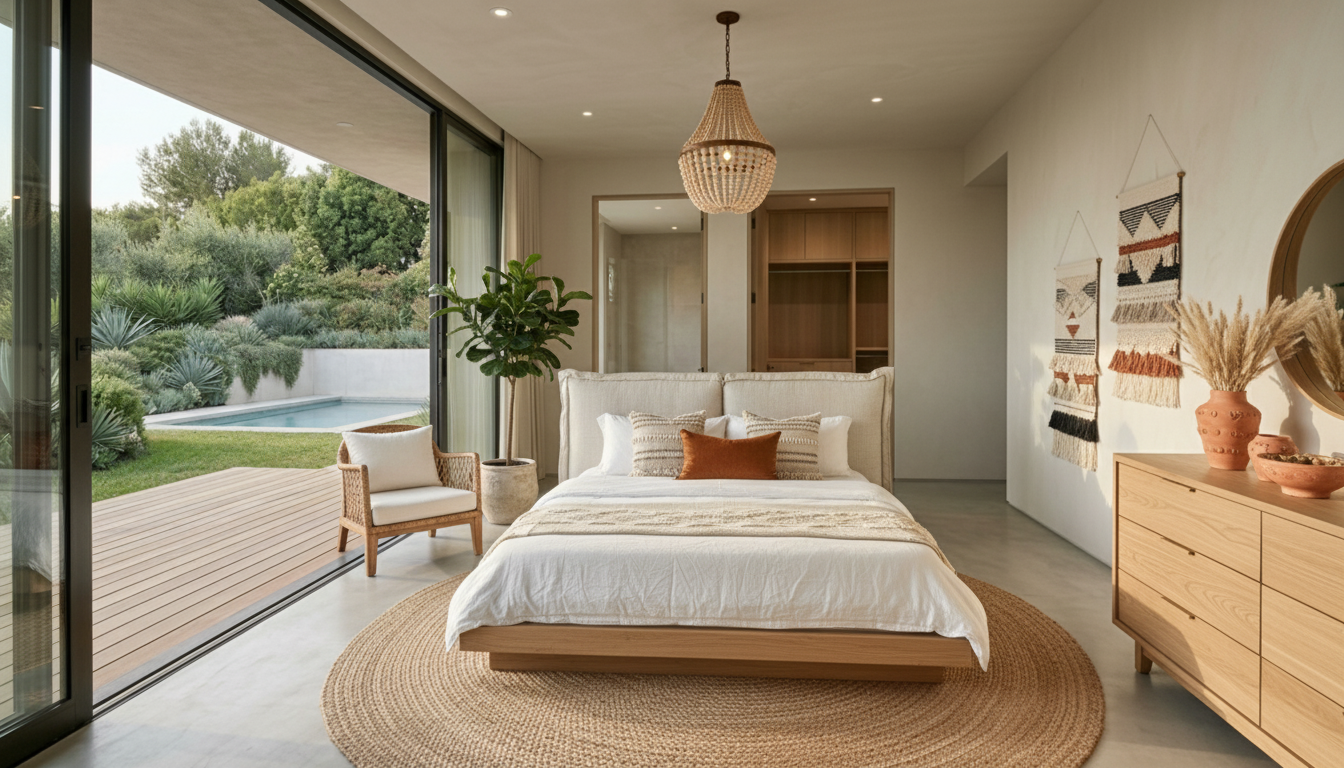 Modern Boho Bedroom design