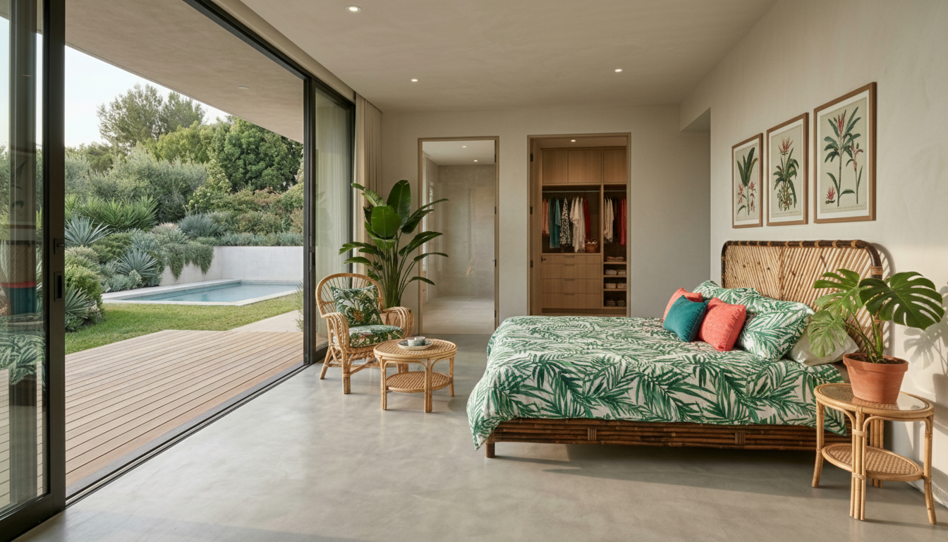 Tropical Bedroom design