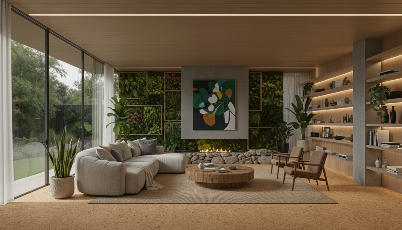 Biophilic Living Room design