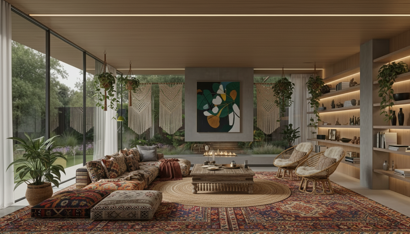 Bohemian Living Room design