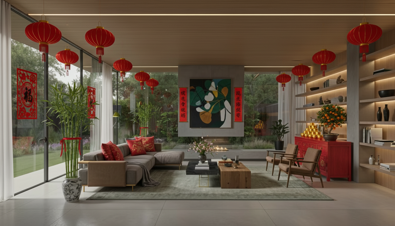 Chinese New Year Living Room design