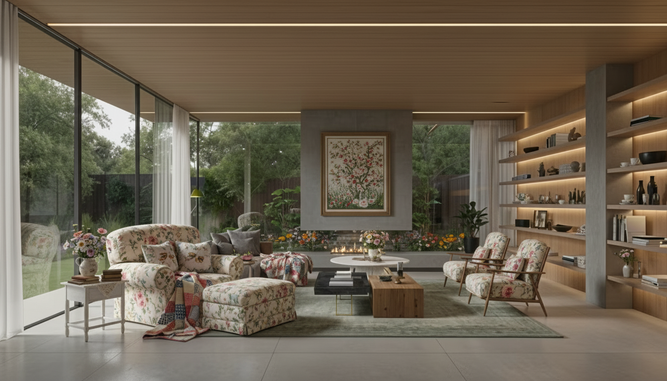 Cottagecore Living Room design