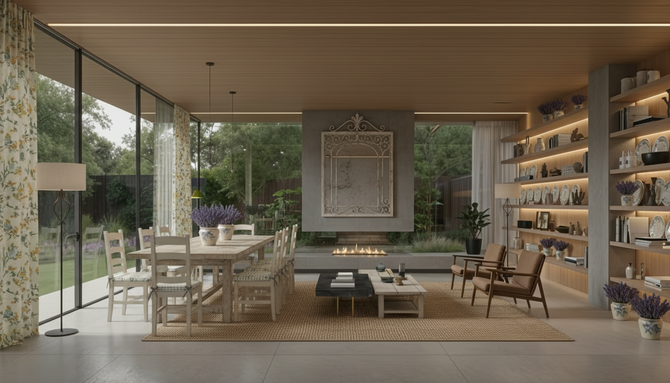 French Country Living Room design