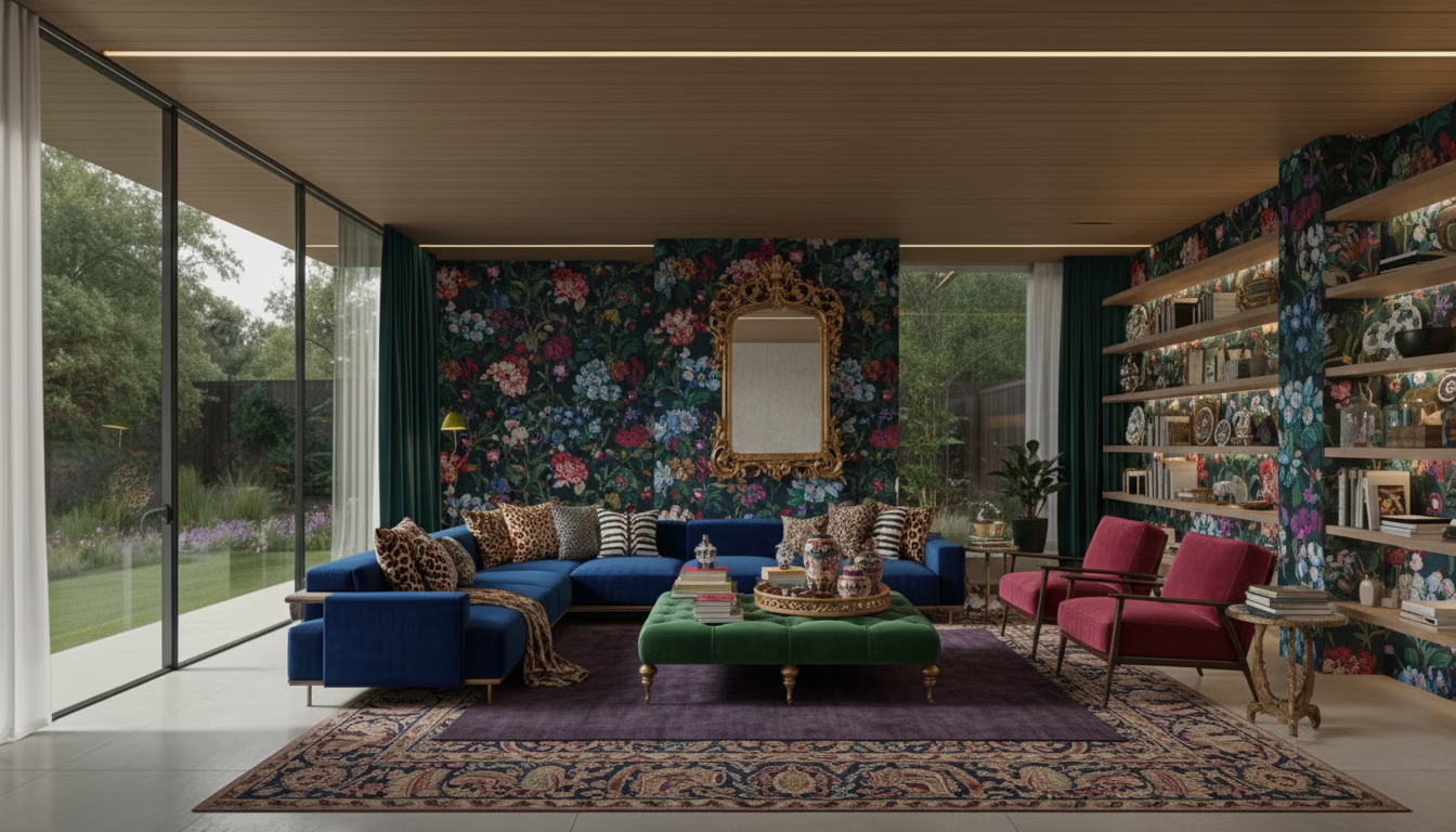 Maximalist Living Room design