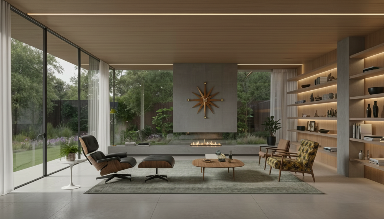 Mid-Century Modern Living Room design