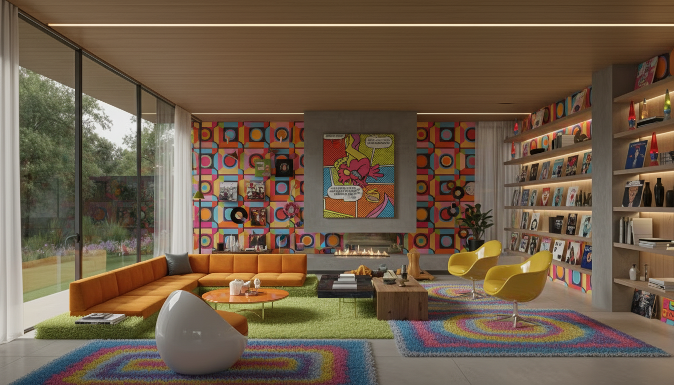 Retro Living Room design