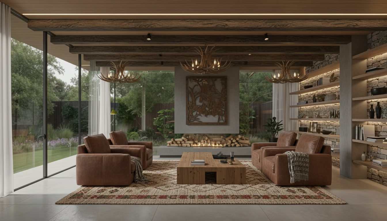 Rustic Living Room design
