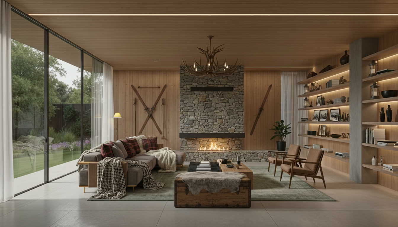 Ski Chalet Living Room design
