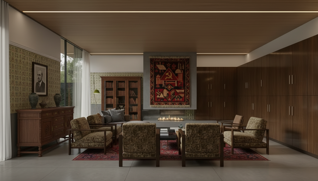 Soviet Living Room design