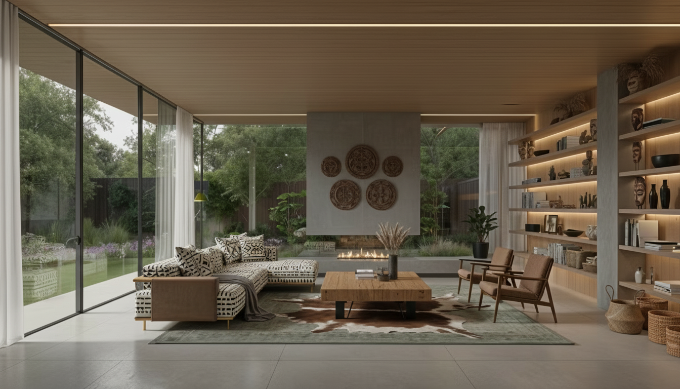 Tribal Living Room design