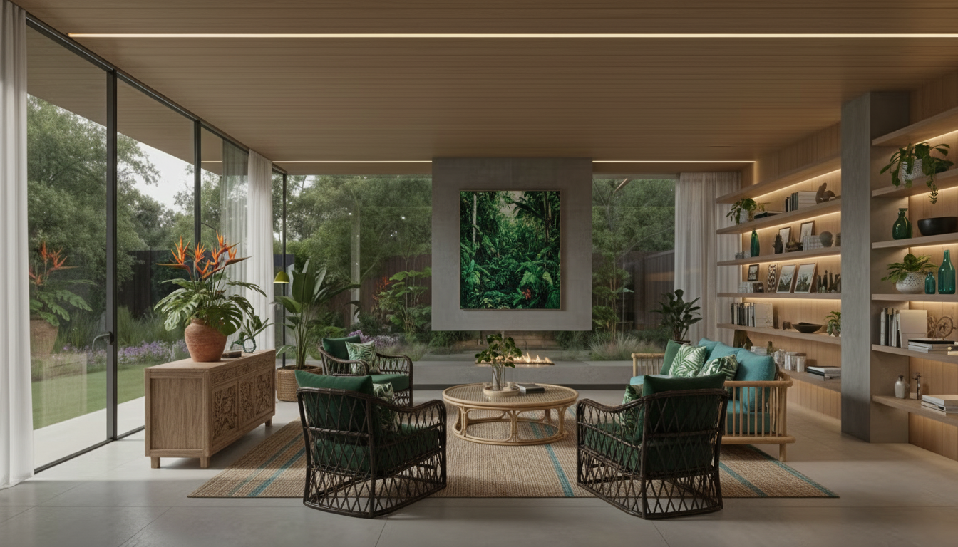 Tropical Living Room design