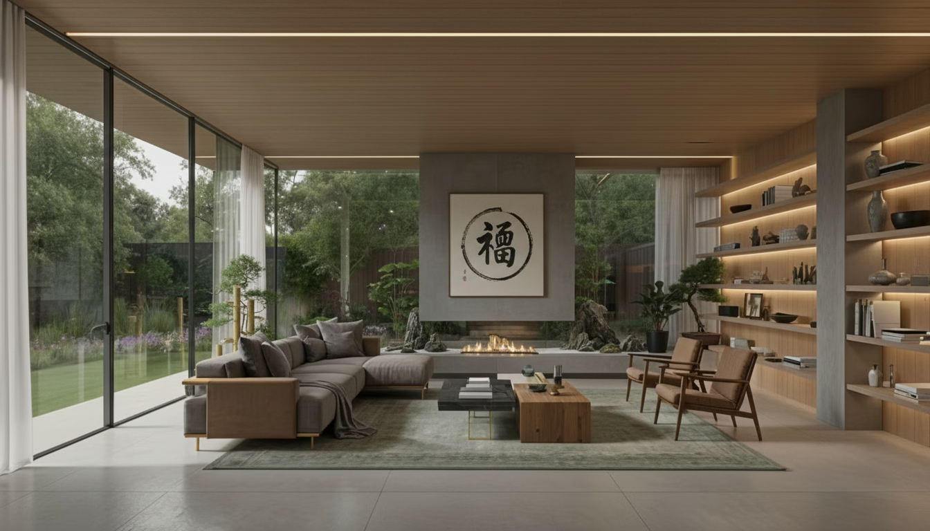 Zen Living Room design